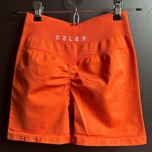Orange Celer Gym Shorts
